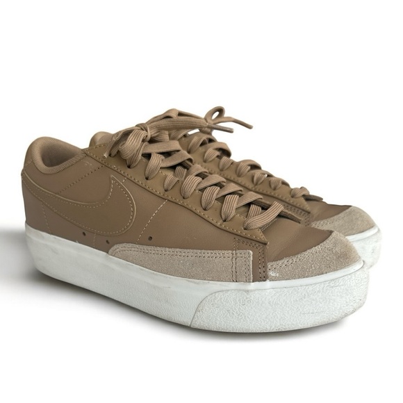 Nike Blazer Platform Women’s Sneakers Low Dark Driftwood - Picture 1 of 10